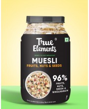 True Elements Muesli Fruits, Nuts And Seeds 1kg (Bottle)